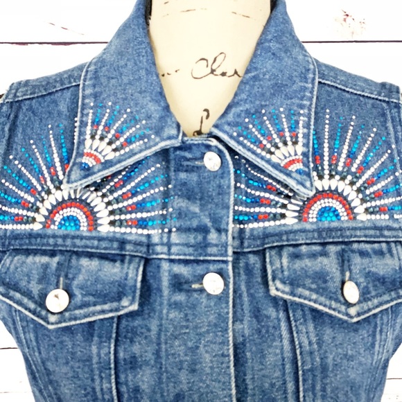 Christine Alexander Jean Sleeveless Jacket - Picture 4 of 7